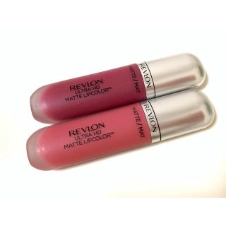 レブロン(REVLON)のREVLON ウルトラHDマットリップカラー （12番/06番）2本セット(口紅)