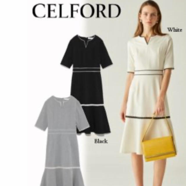 Celford セルフォード レース切替ワンピース 久慈暁子 白 9号 Mの通販 By 流れ星 S Shop ラクマ