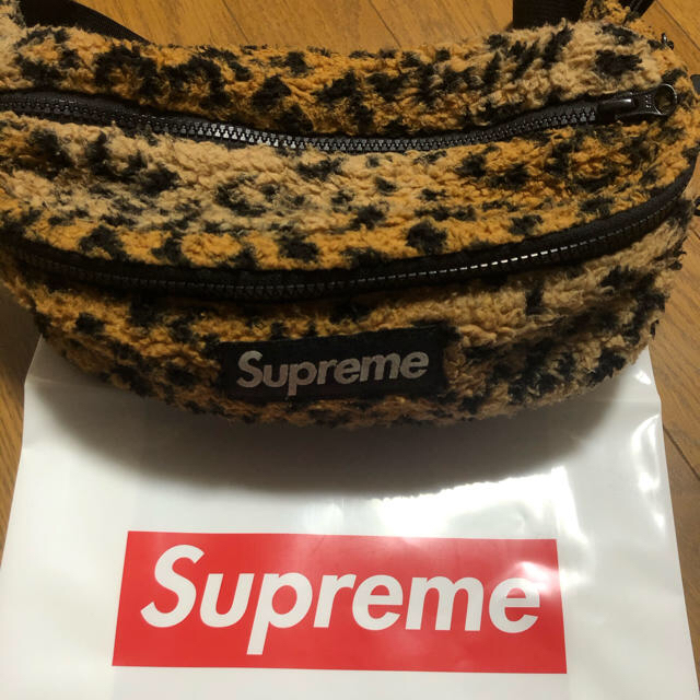 supreme 17aw レオパード　ウエストバッグ