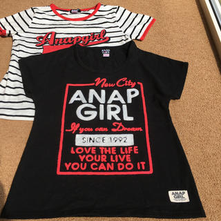 アナップ(ANAP)のANAP girl Tシャツ　2枚　(Tシャツ/カットソー)