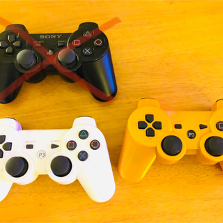 プレイステーション3(PlayStation3)のps3  コントローラー　互換品　ゴールドとホワイト(家庭用ゲーム機本体)