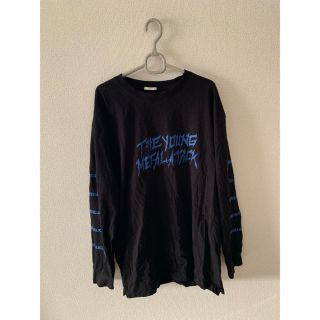 メタリカ ロングtシャツ 袖プリント METALLICA(Tシャツ/カットソー(七分/長袖))