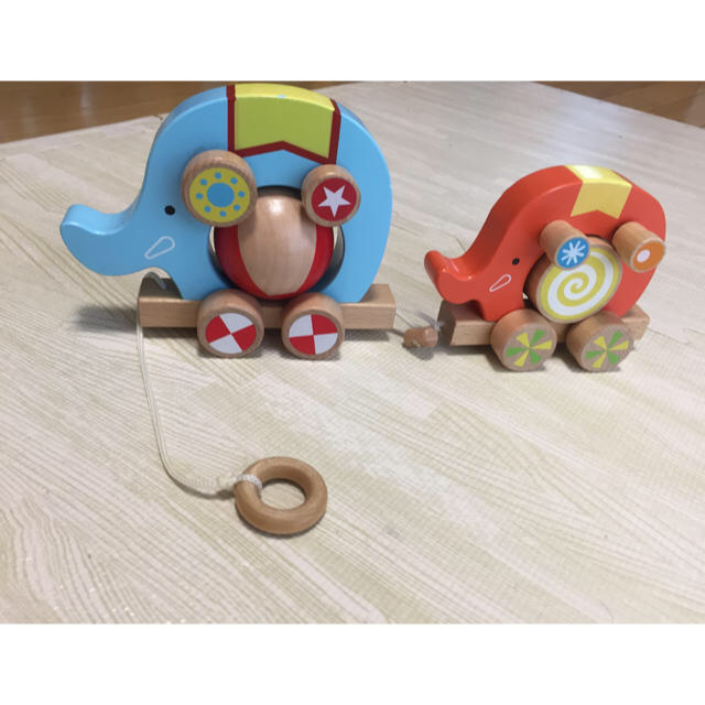 木のおもちゃ★くるくるサーカス キッズ/ベビー/マタニティのおもちゃ(知育玩具)の商品写真
