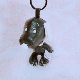 スヌーピー(SNOOPY)のレザースヌーピー(ブラック×ホワイト)🖤(ぬいぐるみ)