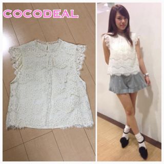 ココディール(COCO DEAL)の超美品♡COCODEALレースブラウス(シャツ/ブラウス(半袖/袖なし))