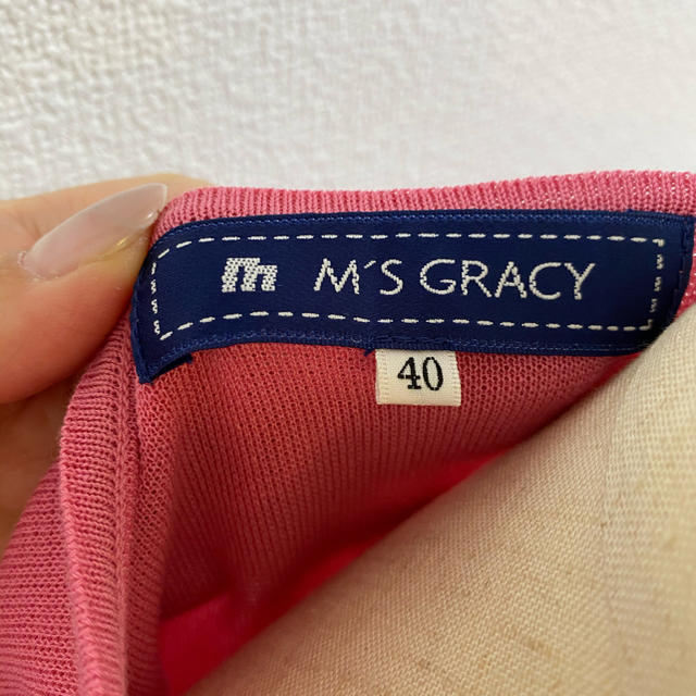 M'S GRACY(エムズグレイシー)のデジ嬢さま専用❤︎エムズグレーシー　半袖ニット　サイズ40 レディースのトップス(ニット/セーター)の商品写真