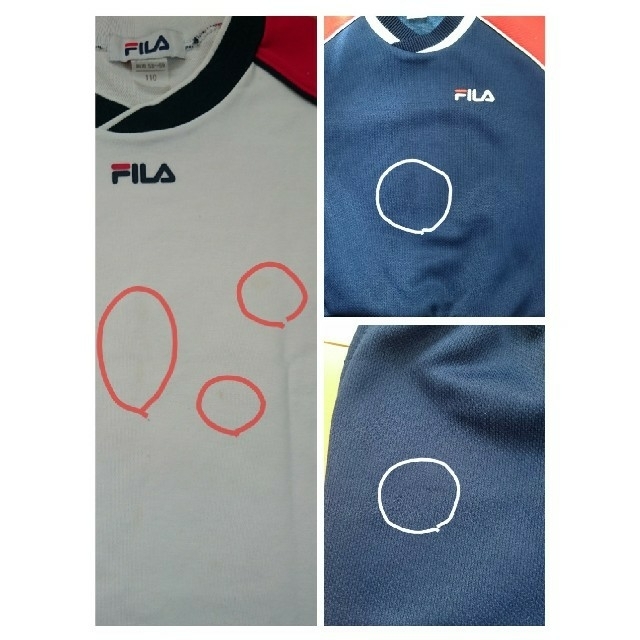 FILA(フィラ)のここ様専用 ＦＩＬＡ 体操着  100上下 キッズ/ベビー/マタニティのキッズ/ベビー/マタニティ その他(その他)の商品写真