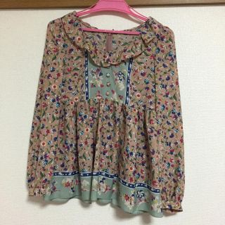 ジルスチュアート(JILLSTUART)のJILL STUART 花柄長袖ブラウス flower snidel ダズリン(シャツ/ブラウス(長袖/七分))