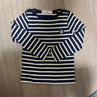 プチバトー(PETIT BATEAU)のpetitbateau ボーダーカットソー　5ans(Tシャツ/カットソー)