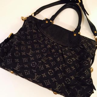 ルイヴィトン(LOUIS VUITTON)のモノグラムブラックデニム2wayバック値下げ最終(ハンドバッグ)