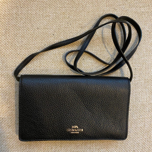 品番☆COACH☆コーチ☆ショルダーウォレット 長財布 黒 - 財布