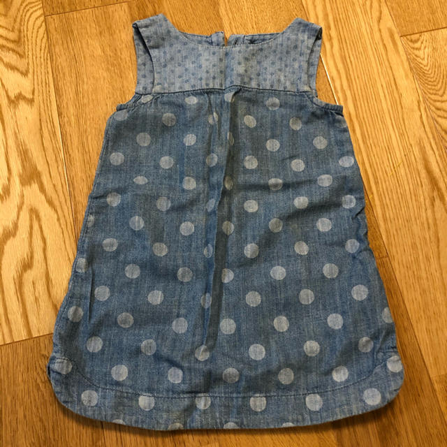 babyGAP(ベビーギャップ)の babygap デニムワンピース キッズ/ベビー/マタニティのキッズ服女の子用(90cm~)(ワンピース)の商品写真