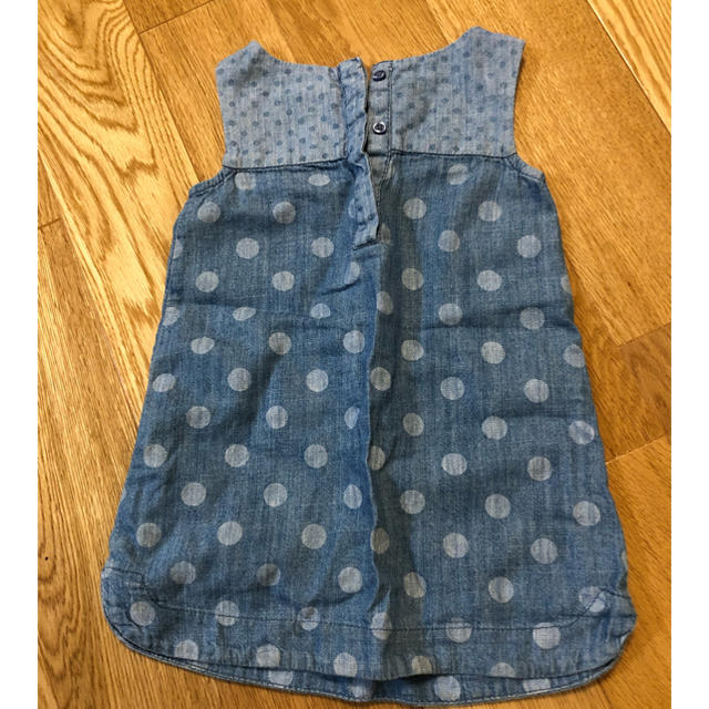 babyGAP(ベビーギャップ)の babygap デニムワンピース キッズ/ベビー/マタニティのキッズ服女の子用(90cm~)(ワンピース)の商品写真