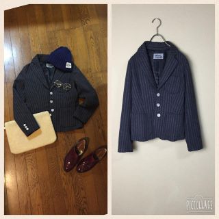 ダブルクローゼット(w closet)のw closet☆ストライプ☆ジャケット(テーラードジャケット)