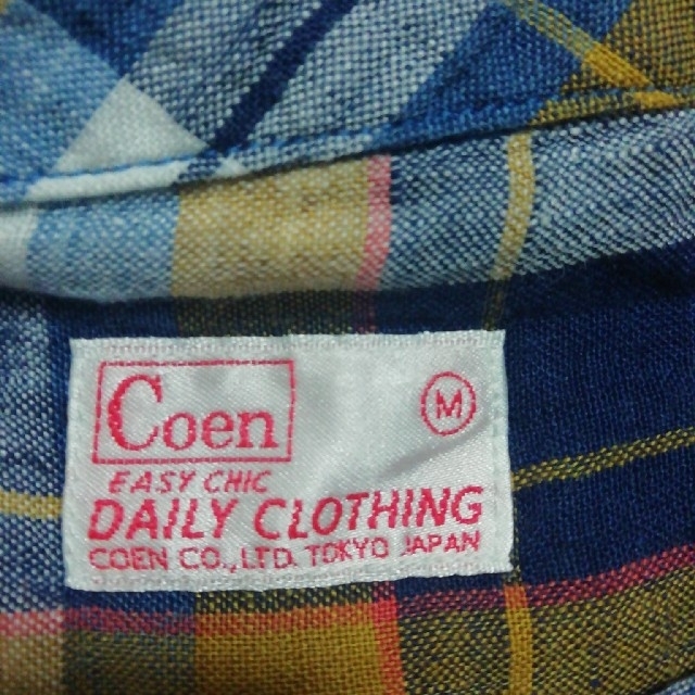 coen(コーエン)のコーエン　半袖シャツ　麻 レディースのトップス(シャツ/ブラウス(半袖/袖なし))の商品写真