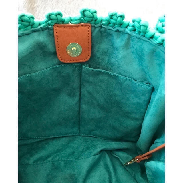 Samantha Thavasa(サマンサタバサ)のサマンサタバサ　編み上げカゴバッグ　グリーン　人気色 レディースのバッグ(トートバッグ)の商品写真