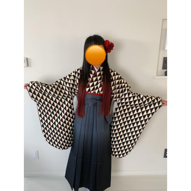 ⭐︎小学生袴⭐︎3点セット&髪飾り付き レディースの水着/浴衣(着物)の商品写真