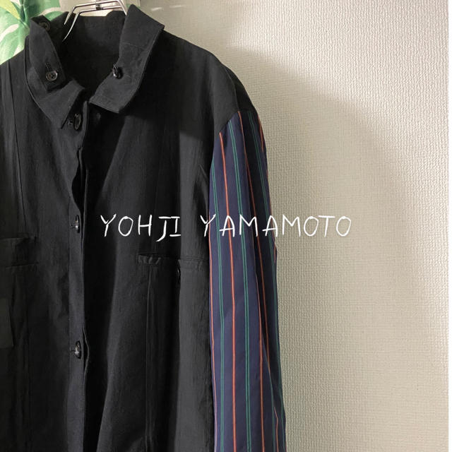 Yohji Yamamoto(ヨウジヤマモト)のヨウジヤマモト    リバーシブルロゴステンカラーコート メンズのジャケット/アウター(ステンカラーコート)の商品写真