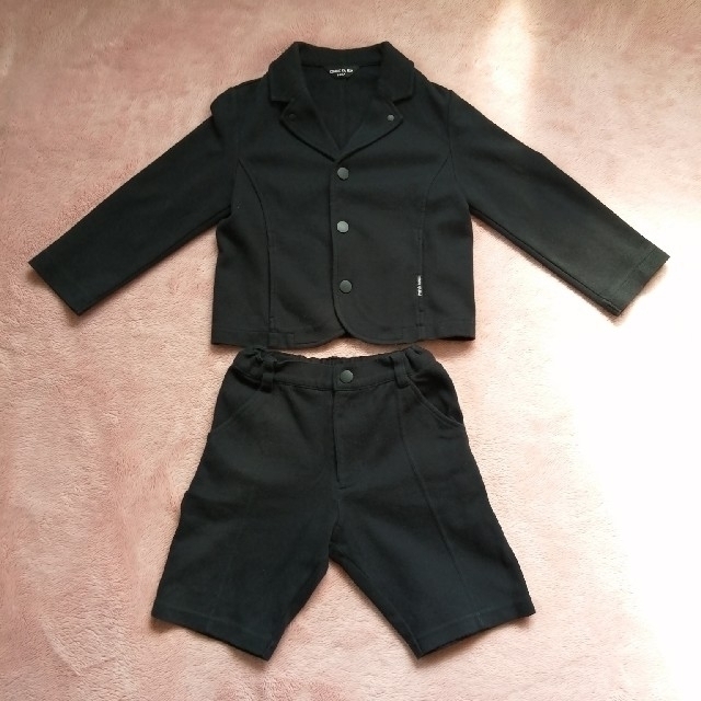 COMME CA ISM(コムサイズム)の子供服　フォーマルジャケットハーフパンツ キッズ/ベビー/マタニティのキッズ服男の子用(90cm~)(ドレス/フォーマル)の商品写真