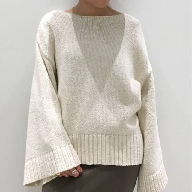 L'Appartement DEUXIEME CLASSE(アパルトモンドゥーズィエムクラス)のCTN FLARE S/L KNIT レディースのトップス(ニット/セーター)の商品写真