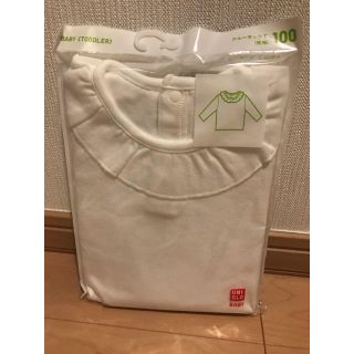 ユニクロ(UNIQLO)の新品！UNIQLO❤クルーネックT✨100(Tシャツ/カットソー)