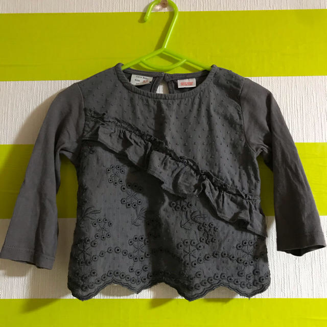 ZARA(ザラ)のZARA baby長袖シャツ　中古美品 キッズ/ベビー/マタニティのベビー服(~85cm)(シャツ/カットソー)の商品写真