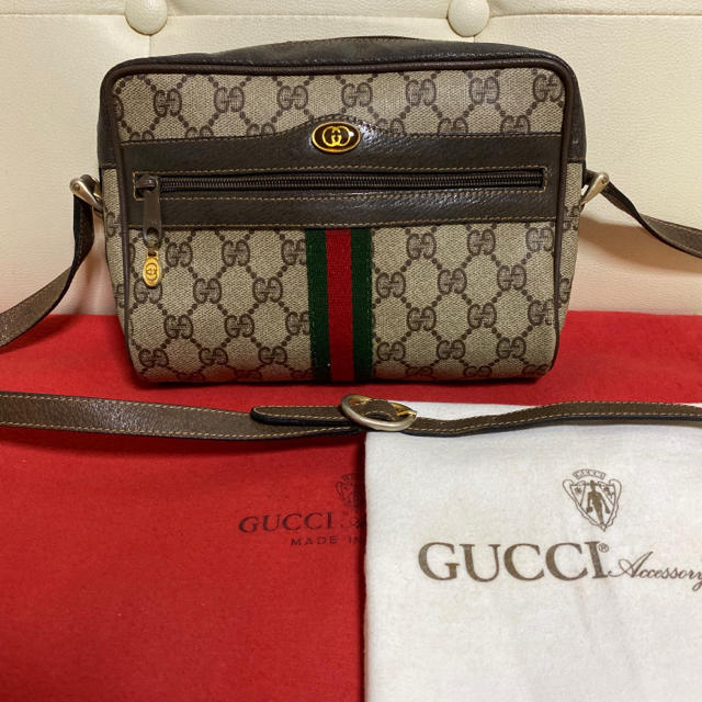 極美品　GUCCI オールド　グッチ シェリーラインショルダーバッグ　ポシェット