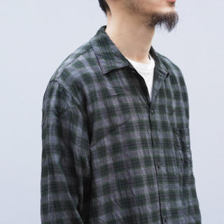 コモリ(COMOLI)のcomoli レーヨン　オープンカラーシャツ 20ss(シャツ)