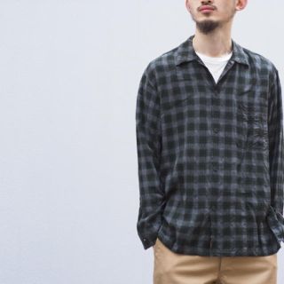 comoli レーヨン　オープンカラーシャツ 20ss