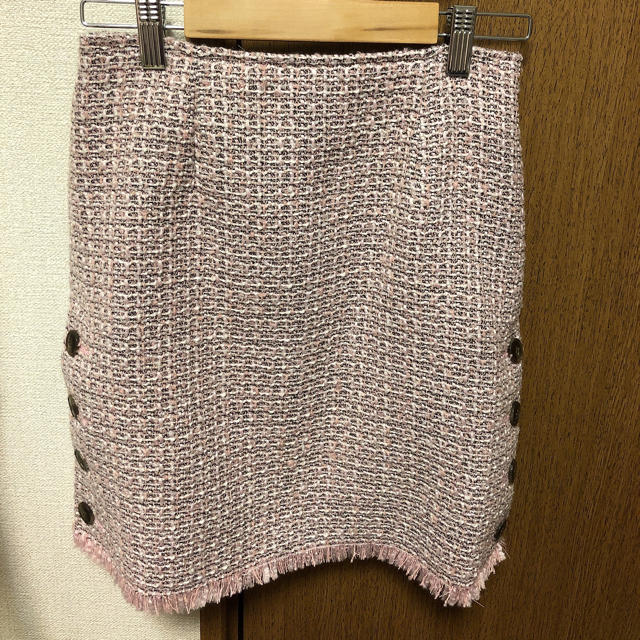 one after another NICE CLAUP(ワンアフターアナザーナイスクラップ)のツイードスカート　seemi レディースのスカート(ミニスカート)の商品写真