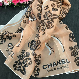 シャネル(CHANEL)の未使用♡シャネル♡ハワイ　フレンチフェスティバル限定♡シフォンスカーフ(バンダナ/スカーフ)