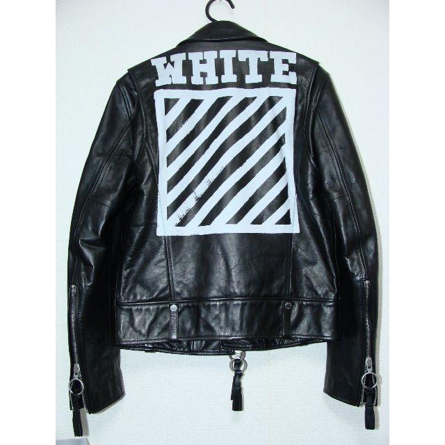 Off-White - OFF-WHITEオフホワイトカウカーフレザー牛皮革 Off-White - OFF-WHITEオフホワイトカウカーフレザー牛皮革