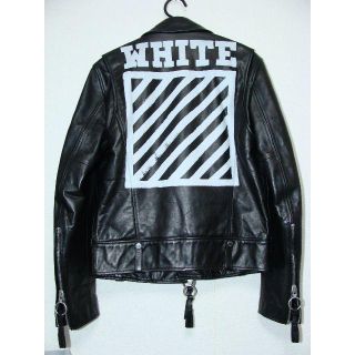 ライダースジャケット　OFF White