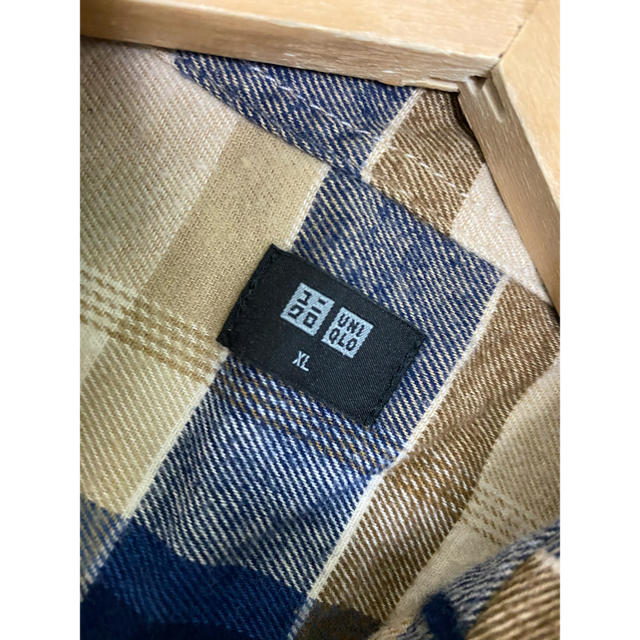 UNIQLO(ユニクロ)のUNIQLO フランネルチェックシャツ(長袖)XL レディースのトップス(シャツ/ブラウス(長袖/七分))の商品写真