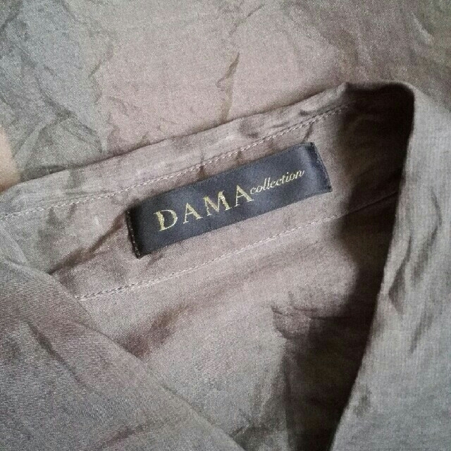 dinos(ディノス)のDAMA collection シースルーシャツ シアー シアーシャツ レディースのトップス(シャツ/ブラウス(長袖/七分))の商品写真