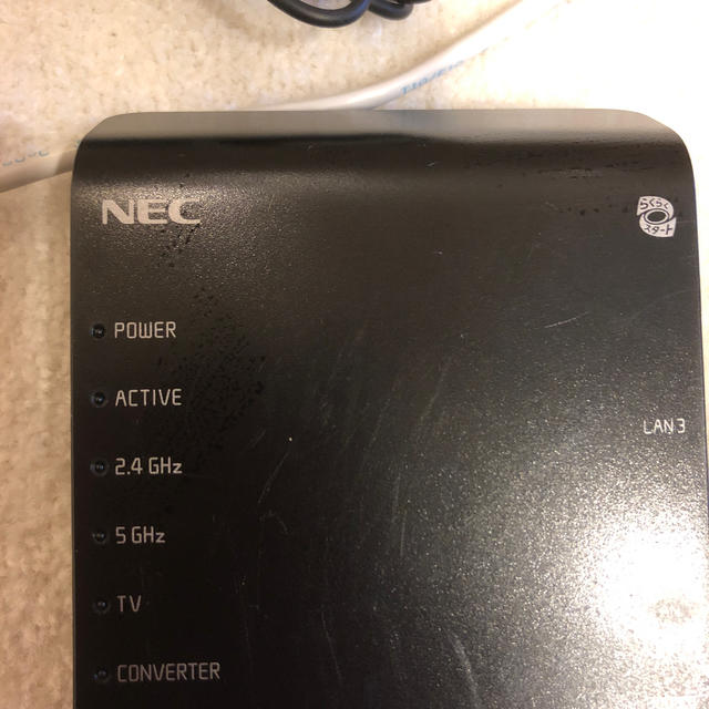 NEC(エヌイーシー)のwifi用ルーター スマホ/家電/カメラのスマホ/家電/カメラ その他(その他)の商品写真