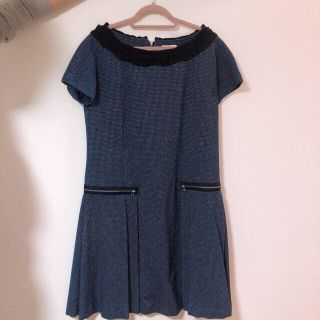 ランバンオンブルー(LANVIN en Bleu)の【ひとみん様専用】LANVIN en bleu ツイードワンピースとスカート(ひざ丈ワンピース)