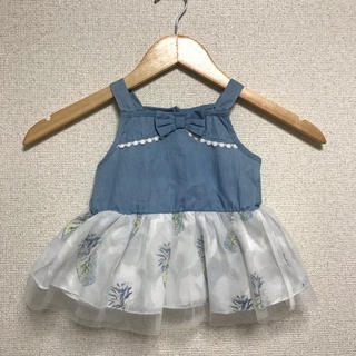 ニシマツヤ(西松屋)のベビー服　80センチ　セパレート　女の子(ワンピース)