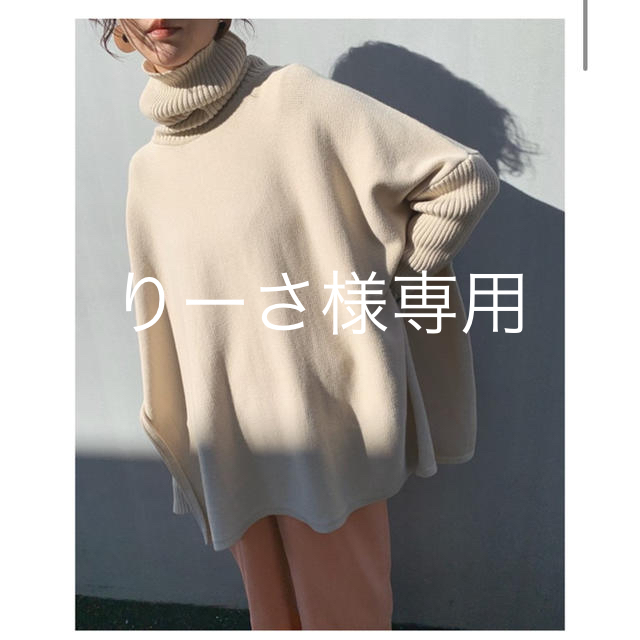 CLANE クラネTURTLE WIDE SLIT KNIT TOPS