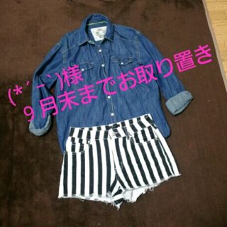 フォーエバートゥエンティーワン(FOREVER 21)のストライプショートパンツ(ショートパンツ)