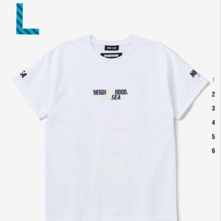 ネイバーフッド(NEIGHBORHOOD)のneighborhood wind and sea Tシャツ 白 Lサイズ(Tシャツ/カットソー(半袖/袖なし))