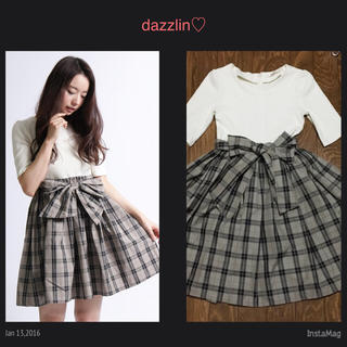 ダズリン(dazzlin)のdazzlin♡チェックワンピース(ミニワンピース)