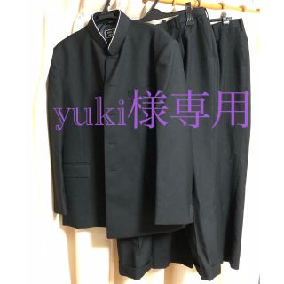 学生服　上下セット180Ａ　夏　冬ズボン   82 幅広3点セット　ボタン付(セットアップ)