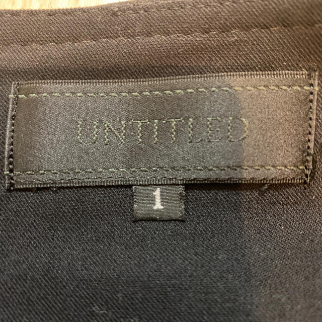 UNTITLED - アンタイトル ブラック タイトスカートの通販 by yumi's shop｜アンタイトルならラクマ