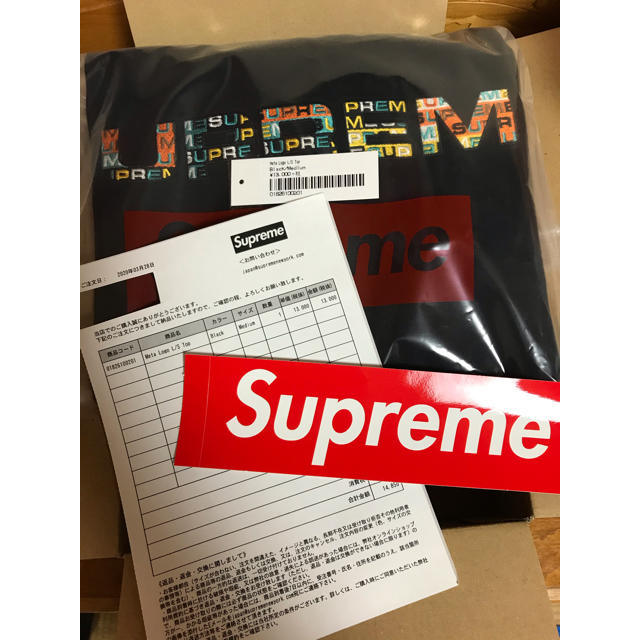 Supreme(シュプリーム)のSupreme Meta Logo L/S Top Black M メンズのトップス(Tシャツ/カットソー(七分/長袖))の商品写真