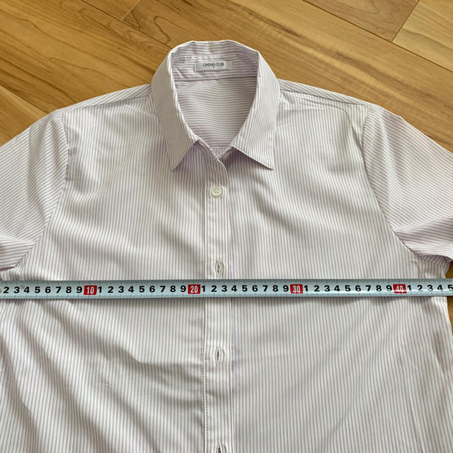 HONEYS(ハニーズ)の半袖ブラウス　ピンクストライプ レディースのトップス(シャツ/ブラウス(半袖/袖なし))の商品写真