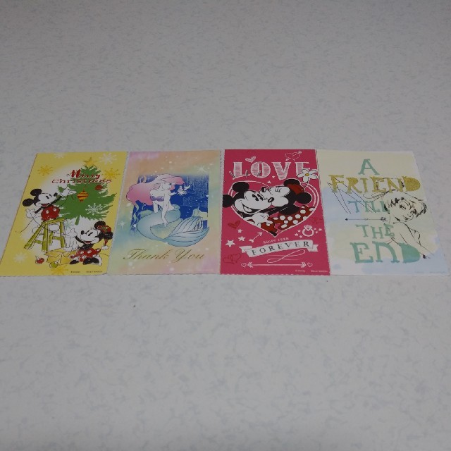 Disney(ディズニー)のディズニー　メッセージカード　カード　 エンタメ/ホビーのおもちゃ/ぬいぐるみ(キャラクターグッズ)の商品写真