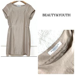 ビューティアンドユースユナイテッドアローズ(BEAUTY&YOUTH UNITED ARROWS)のBEAUTY&YOUTH 春夏フレンチスリーブワンピース(ひざ丈ワンピース)