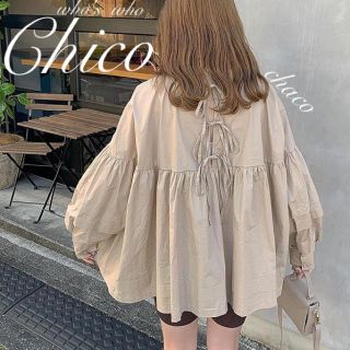 フーズフーチコ(who's who Chico)の僅か⚠️新作🌷¥6490【Chico】クルーネックカフスAラインブラウス(シャツ/ブラウス(長袖/七分))