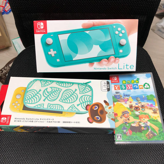 ニンテンドースイッチライト ターコイズあつまれどうぶつの森 セット